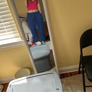 Royal blue sweatpants from Garage